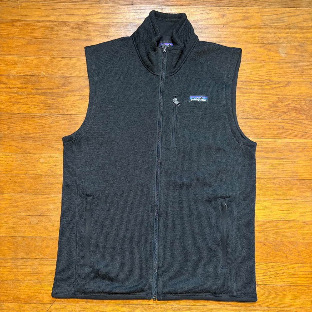 Patagonia Better Sweater Full Zip Fleece Vest Black Mens Small 25882 FA19